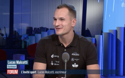 Forum RTS, l’invité sport. Lucas Malcotti escrimeur suisse
