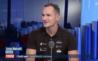 Forum RTS, l’invité sport. Lucas Malcotti escrimeur suisse